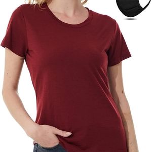 EUC BURGUNDY NOBO SHORT SLEEVE SHIRT